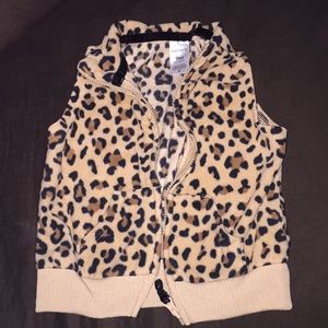 Cheetah print vest